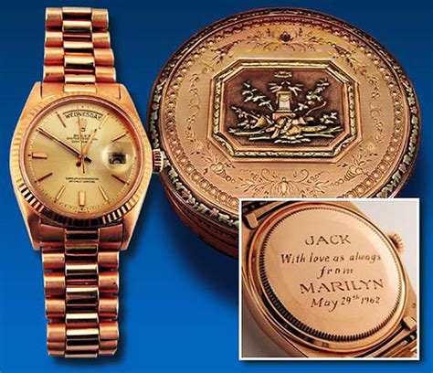 jfk marilyn monroe rolex.